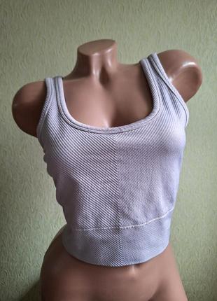 Спортивний топ. топік. боді. ліф. сіро-бузковий.
