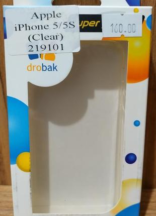 Захисний чохол для iphone 5/5s/se drobak clear