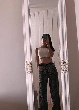 Джинси леопардові