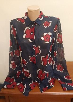 Шелковая блузка red valentino