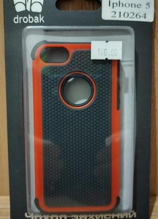 Захисний чохол для iphone 5/5s/se drobak anti-shock red