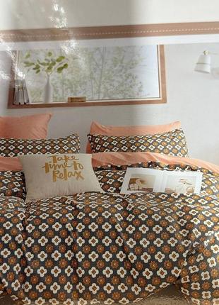 Натуральний страйп сатин у тоненьку смужку , постельний набір, рай