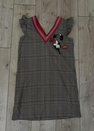 Платье в клетку от mango