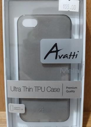 Захисний чохол для iphone 5/5s/se avatti mela grey