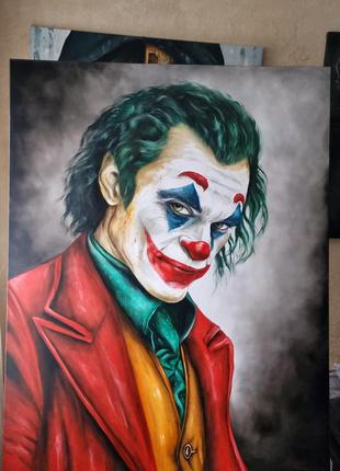 Картина масляными красками "джокер" 140х110см