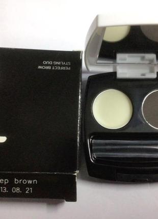 Двойной набор для дизайна бровей (deep brown) avon