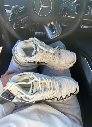 Кроссовки баленсиага balenciaga runner white graffiti