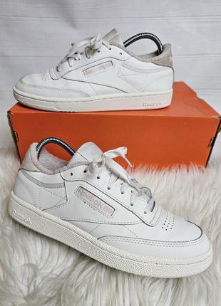 Кожаные кроссовки reebok 40 размер