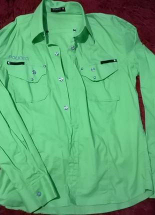 Рубашка салатовая