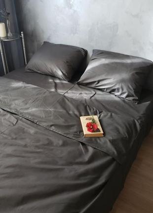 Постельное белье графит из бязи