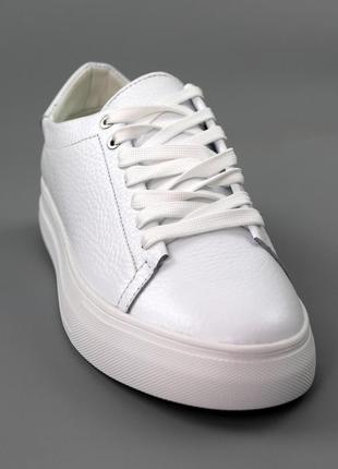 Кеди чоловічі шкіряні білі