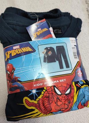 Пижама с длинным рукавом реглан и штаны marvel спайдермен 134/140