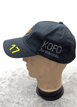 Бейсболка фирменная kofo, myrtle beach, серая