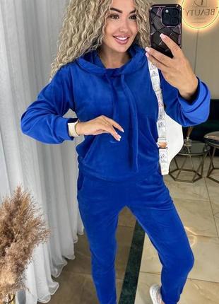 Стильный велюровый костюмчик