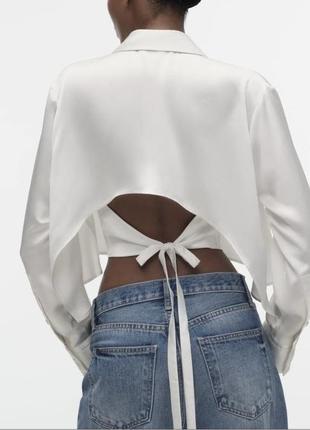 Рубашка из сатина zara