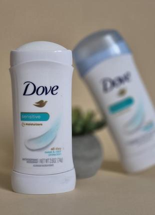 Дезодорант антиперспірант стік без запаху dove invisible solid sensitive