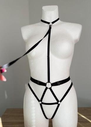 Портупея на все тіло зі зйомними повідцем