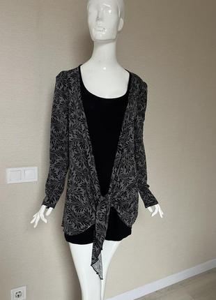 Трикотажна блуза двійка обманка george