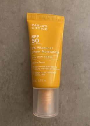 Paula's choice - 5% vitamin c sheer moisturizer spf50