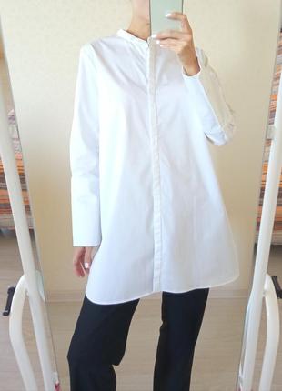 Рубашка белая удлиненная от cos