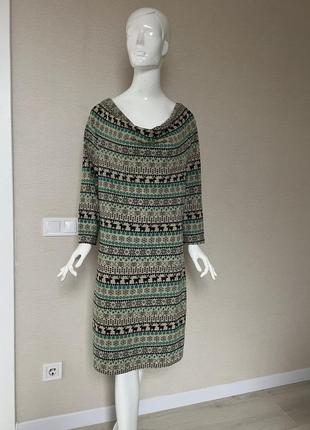 Классное трикотажное платье в олене батал peacocks
