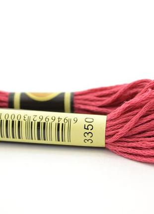 Нитки мулине для вышивки схс-3350 бордовый / 8 м