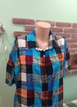 Бавовняна рубашка сорочка сукня