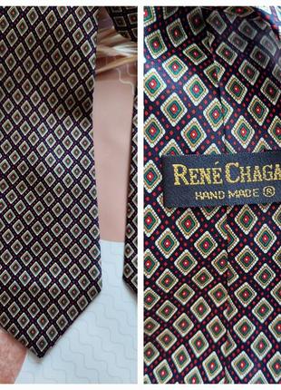 Шёлковый мужской галстук, ручная работа rene chagal hand made®