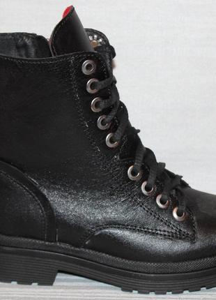 Ботинки кожаные весна на низком ходу