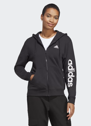Толстовка essentials linear full zip adidas