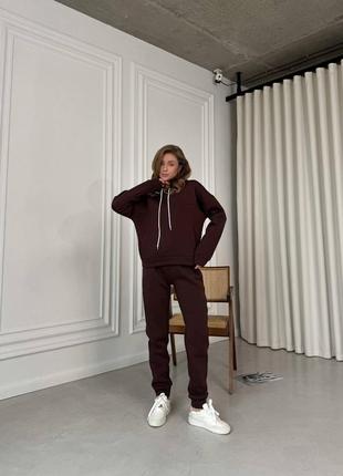 Костюм женский теплый из турецкой трехнитки (на флисе) (футер) « fashion turkey»