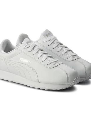 Кроссовки puma turin casual sport белые кожаные спортивные пума новые