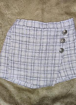 Юбка шорты на девочку,тведовые юбка шорты