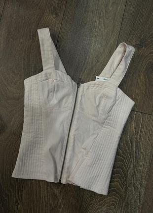 Нежно розовый корсет на замочке h&amp;m