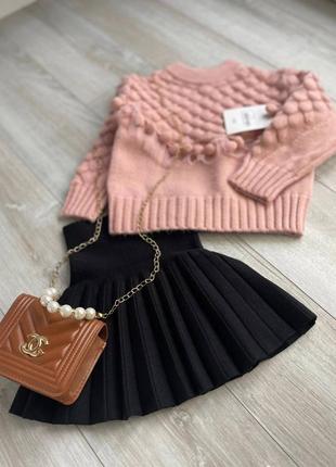 Трикотажная .юбка для девочки