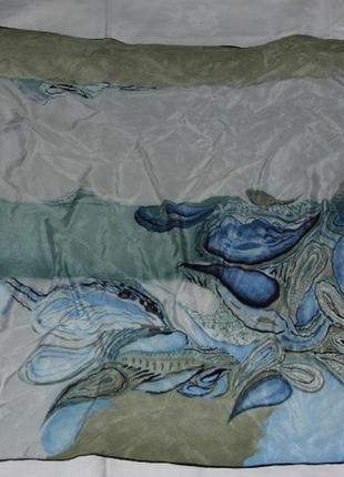 Шелковый платок на голову -loredano - 76х78 см.- италия!!!