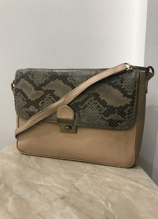 Сумочка из натуральной кожи, подкладка 100% хлопок, люкс