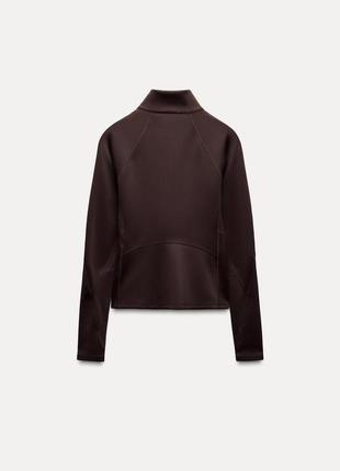 Куртка женская коричневый zara new4 фото