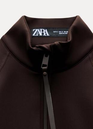 Куртка женская коричневый zara new3 фото