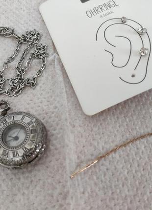 Часы женские на цепочке, часы женские в винтажном стиле