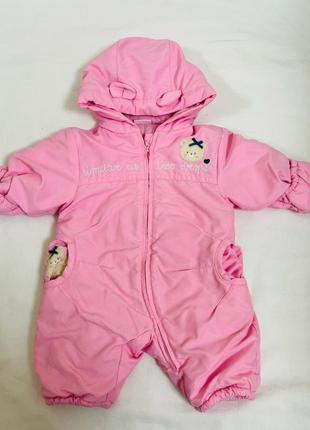 Человечек ромпер теплая теплая одежда на девочку