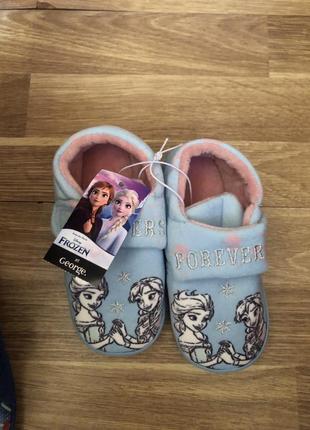 Нові капці тапочки ельза frizen эльза холодное сердце 23 24 27
