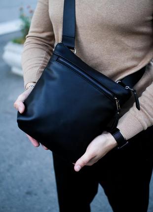 Премиум мужская кожаная сумка мессенджер через плечо личной ручной работы