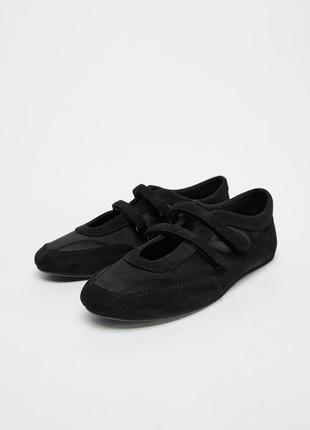 Балетки женские черные zara new