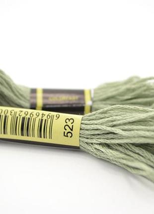 Нитки мулине для вышивки схс 523 светлый папоротник, 8 м