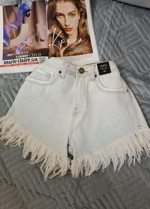Шорты с бахромой хs/s