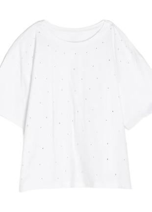 Футболка для девочки "shine" белая