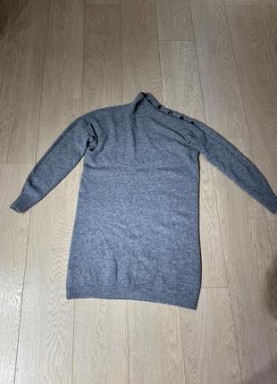 Платье вязаное шерстяное massimo dutti оригинал с-м