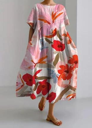 Красиве з кишенями плаття 👗 великого розміру