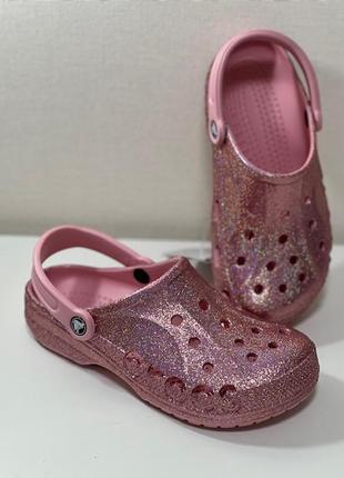 Сабо з блискітками крокс crocs baya , 37, 39, 406 фото